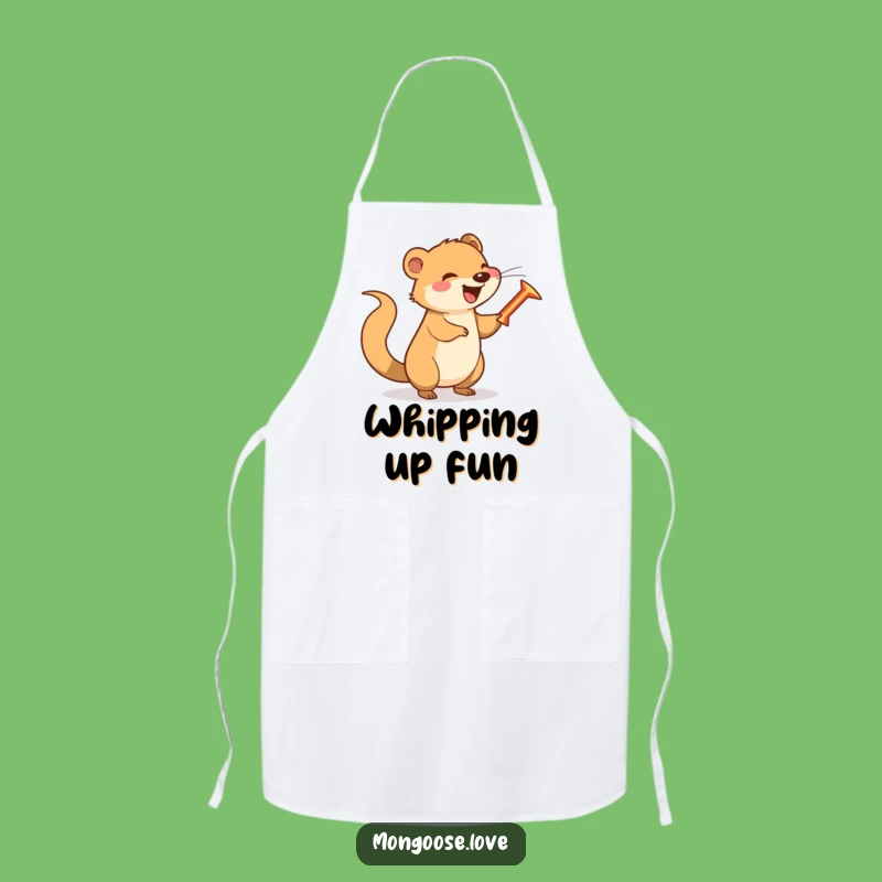 Funny Mongoose Boomerang Apron: Cook with Playful Flair