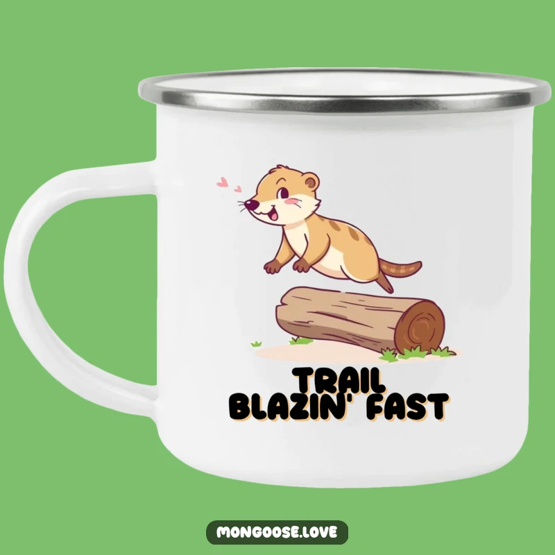 Funny Mongoose Leap Camping Mug - Cheerful Agility Jump Cup Gift