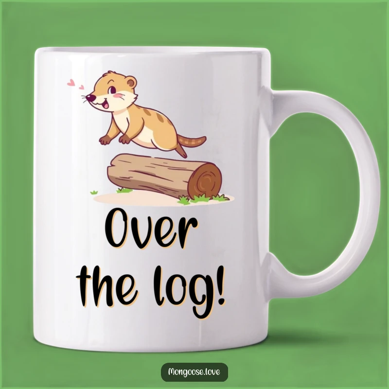 Funny Mongoose Leap Mug - Cheerful Agility Jump Animal Gift