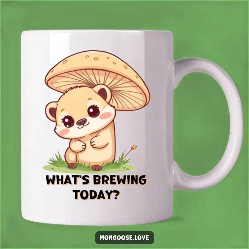 Funny Curious Mongoose Mug: Peek into Your Day!