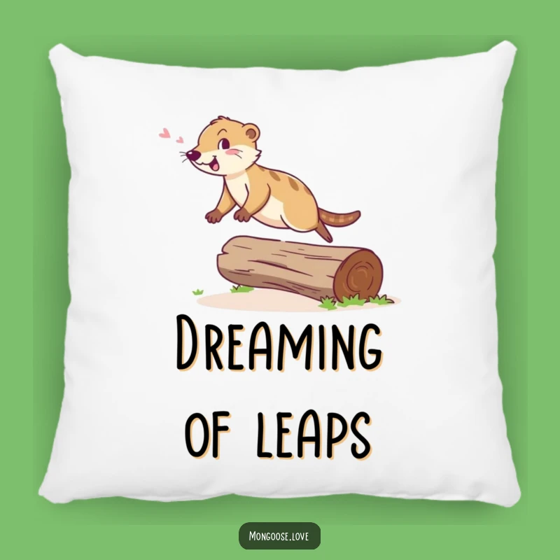 Funny Mongoose Leap Pillow - Cheerful Agility Comfort Gift