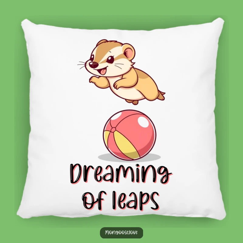 Funny Mongoose Pillow: Cute and Comical Comfort, Ideal Funny Gift for Sofa