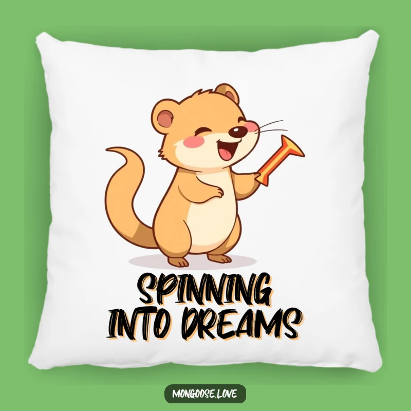 Funny Mongoose Boomerang Pillow: A Comfy Accent with Playful Charm
