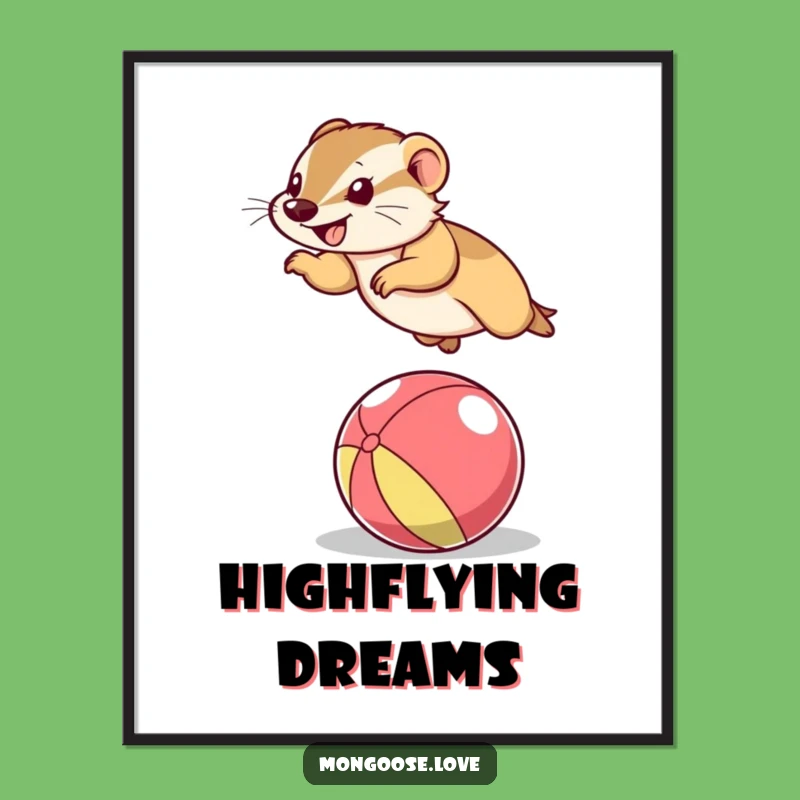 Funny Mongoose Digital Art: Instant Humorous Decor, Perfect Funny Gift Download