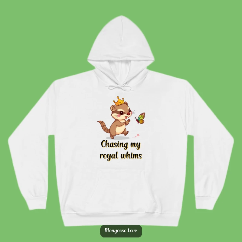 Funny Mongoose Crown Hoodie: Cozy Up like Royalty!