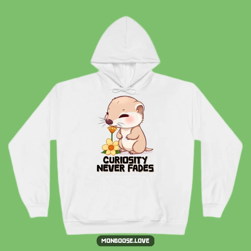 Funny Mongoose Flower Hoodie: Cozy Up with Curious Comfort
