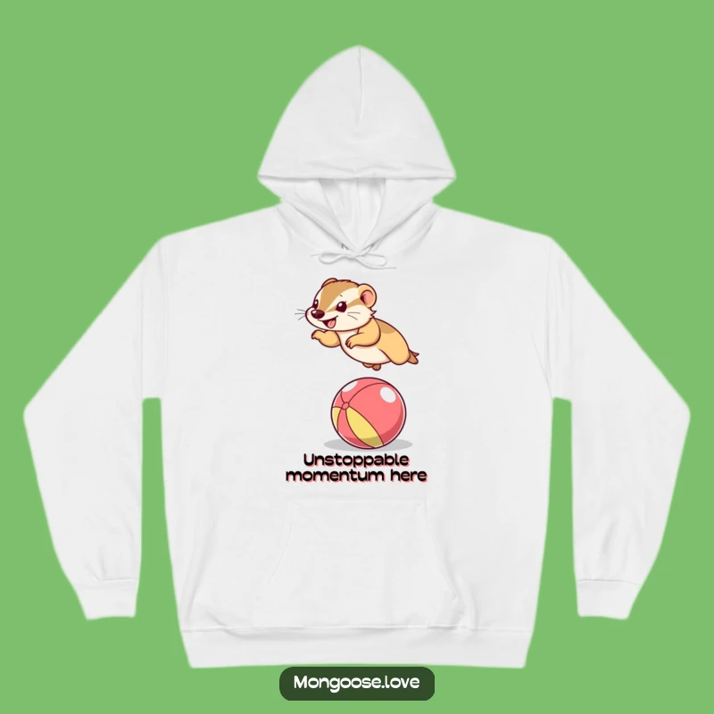 Funny Mongoose Leap Hoodie: Cozy and Hilarious Animal Gift, Perfect for Chilly Days