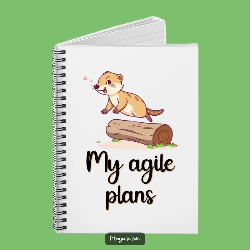 Funny Mongoose Leap Notebook - Cheerful Agility Journal Gift