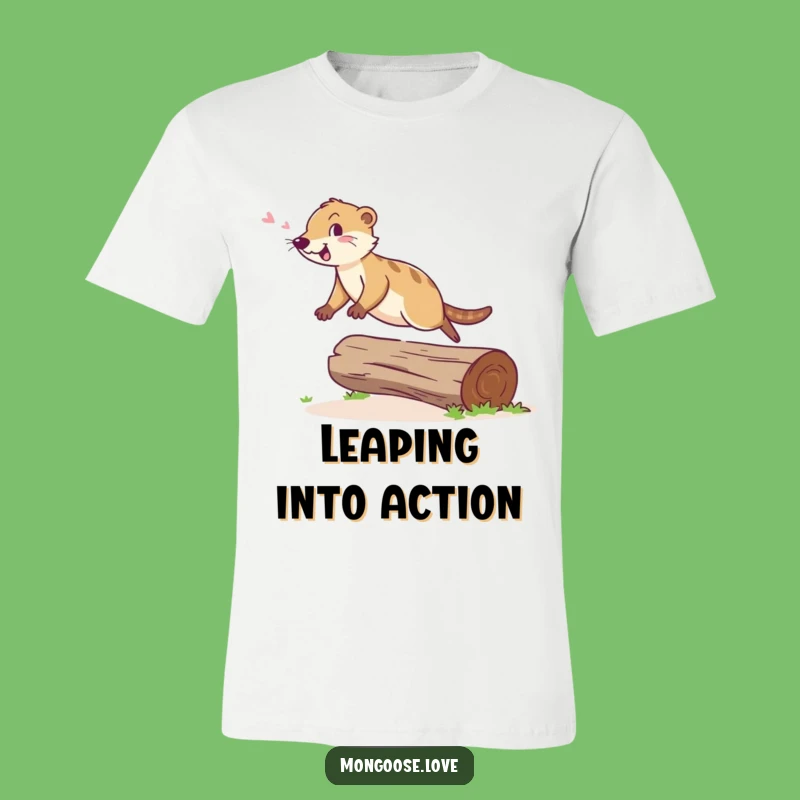 Funny Mongoose Leap T-Shirt - Cheerful Agility Jump Tee Gift