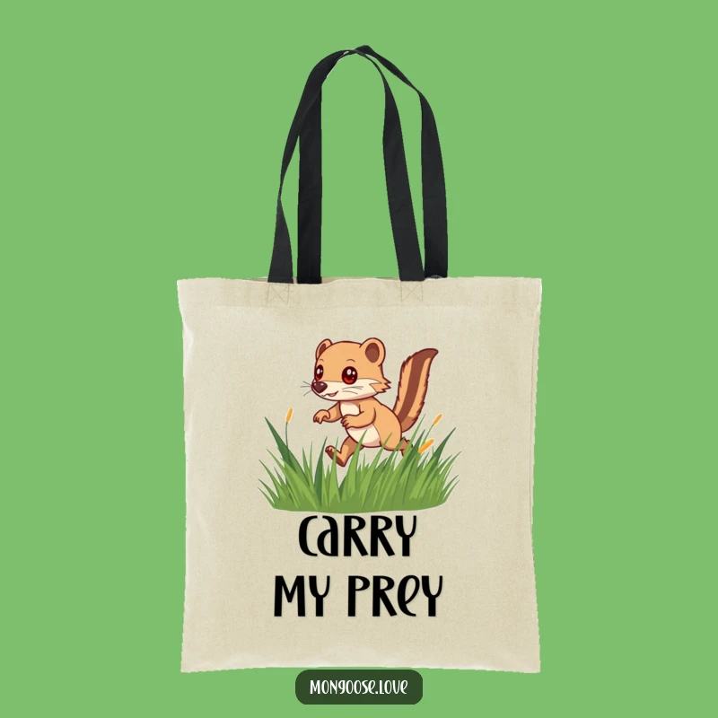 Funny Speedy Mongoose Tote: Carry Your Playfulness Everywhere